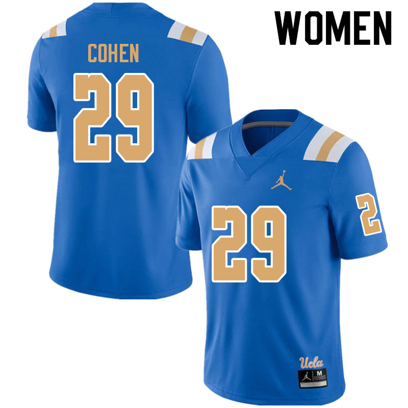 Jordan Brand Women #29 Adam Cohen UCLA Bruins College Football Jerseys Sale-Blue - Click Image to Close